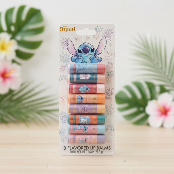 Disney Other - Disney Stitch 8 Pack Flavored Lip Balm Set New Sealed